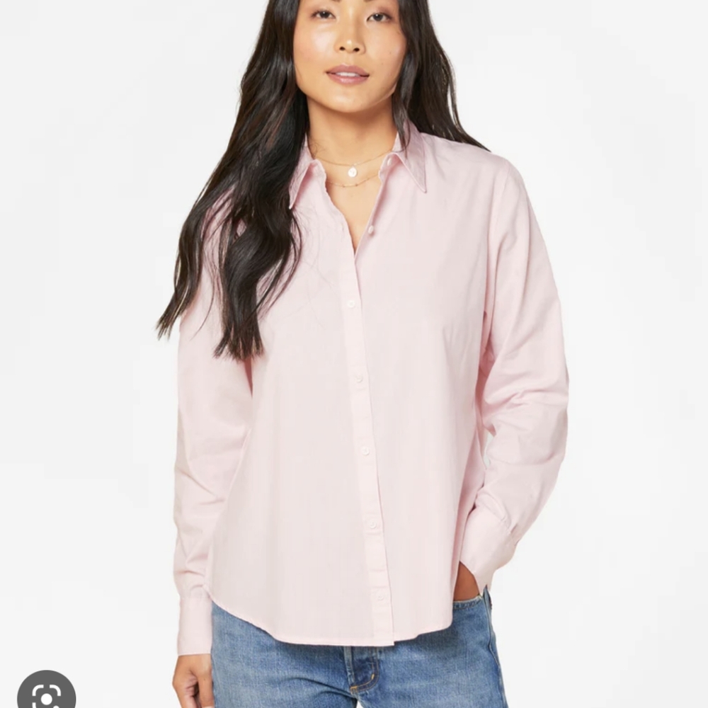 Outerknown blush button down shirt - M